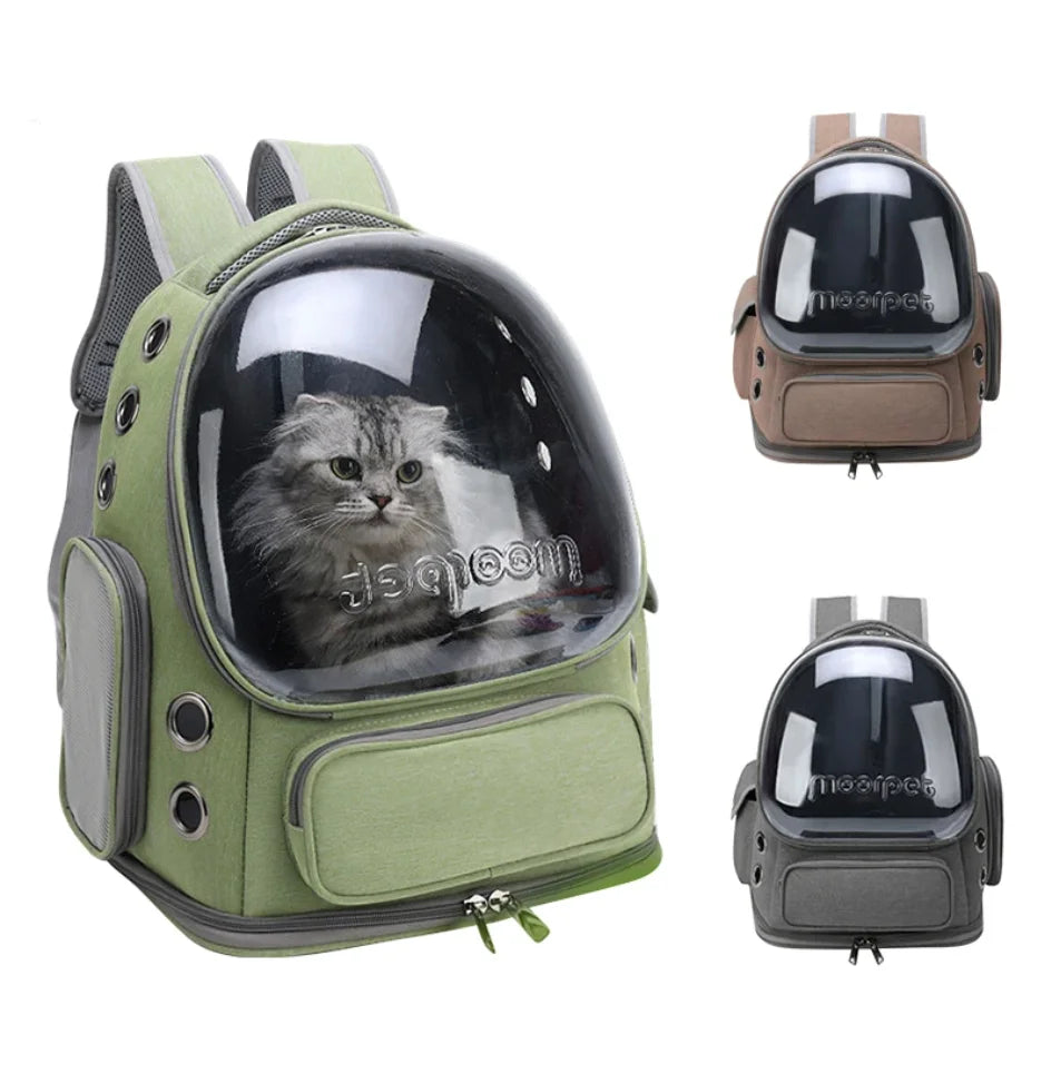 Transparent Pet Cat Carrier Bag Outdoor Travel Backpack for Cats Small Dogs Breathable Cat Carrying Bag Pet Supplies