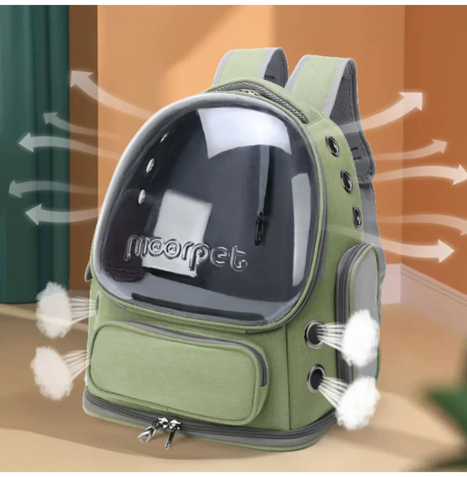 Transparent Pet Cat Carrier Bag Outdoor Travel Backpack for Cats Small Dogs Breathable Cat Carrying Bag Pet Supplies